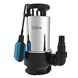 Güde 94639 Schmutzwassertauchpumpe GS 1103 PI (Eintauchtiefe bis 7 m,...