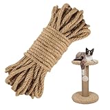 Juteseil 10mm Jutekordel 25M Dicke Jute Schnur Handlaufseil Schiffstau...