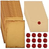 40 Stück Vintage Briefpapier mit Umschlag, Set Vintage Schreiben mit 12...