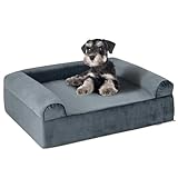 GYMAX Hundebett, Hundesofa mit Gel, 2-lagiger Dicker Schaumstoffstütze,...