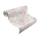 Rasch 516029 Selection Vliestapete , Mehrfarbig (Floral Rosa/Creme/Silber),...