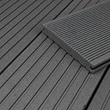 HORI BPC Terrassendiele Grau | Terrassenplatten | beidseitig verwendbar |...