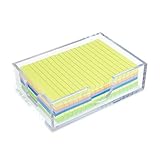 WORHE Acryl Haftnotizen Spender,Notizen Halter holder,...