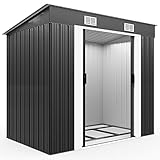 GARDEBRUK® L Metall Gerätehaus 2m² mit Fundament 200x125x185cm...