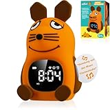 Bresser DieMaus Kinderwecker mit Nachtlicht, sanftes Aufwachen, 3-stufiges...