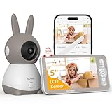ieGeek Babyphone mit Kamera Top Qualität 2K/3MP, 5 Zoll WLAN Video...