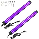 2 Stücke Schwarzlichtlampe UV 10W Schwarzlicht Röhre LED Lamp Bar 395nm...