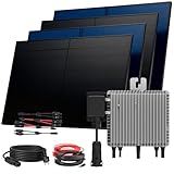 SUNNIVA® 2000W Balkonkraftwerk BIFAZIAL FULLBLACK komplett Steckdose DEYE...