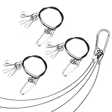 Sewroro Seilaufhängungen für Pflanzenlampen 4 Stück aus Metall mit Haken...