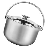 SOLUSTRE Kochtopf mit Deckel Vielseitiger Suppentopf für Gas Induktion...