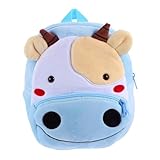 LALADEFIEE Kindergarten Rucksack Plüsch Kuh Motiv Rucksack Leichter...