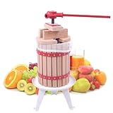 FIVMEN Obstpresse 6L Manuell Apfelpresse inkl. Presstuch Druckplatte und...