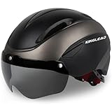 KINGLEAD Fahrradhelm,Fahrradhelm mit Magnetische Schutzbrille Fahrradhelme...