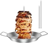 Lnwwrv Vertikaler Grill aus Edelstahl mit abnehmbaren 8/10/12 Zoll Nägeln,...