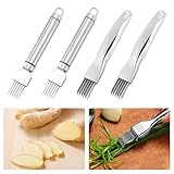 SPORWAY 4 PCS Shred Silk The Knife, 2024 New Upgrade Edelstahl Gehackte...