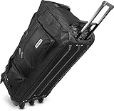 normani Jumbo Reisetasche XXL Trolly mit Rollen aus robustem Material Farbe...