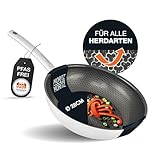 Moritz & Moritz Edelstahlpfanne Wabenstruktur 28cm mit Keramikbeschichtung...