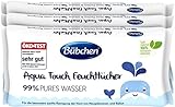 Bübchen Aqua Touch Feuchttücher, 144 Stück (3 x 48) – sensitive...