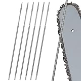 MUYAPAY Rundfeilen für KettensäGen 4,0 mm,6 Stück Kettensägenfeile,3/8...