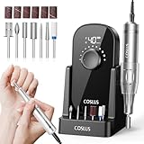 COSLUS Elektrische Nagelfräser 40000 U/min: 6-in-1 Professionell...