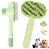 Omtofo 2 Teiliges Set Selbstreinigende Haustierbürste, Fellblitz Bürste...