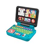 FISHER-PRICE Lernspaß Homeoffice Laptop – elektronisches Lernspielzeug...