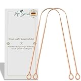 'Hochwertiger Kupfer-Zungenschaber – 2 Stück (1er Pack) - Zungenreiniger...