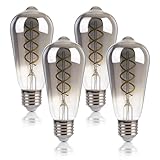 FLSNT E27-Glühbirne, entspricht 40 W, 4 W, ST58, LED-Vintage-Glühbirne,...
