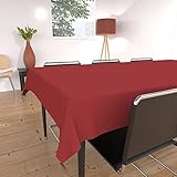 Soleil d'ocre Tischdecke mit Fleckschutz eckig 140x240 cm ALIX rot