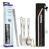 Titan Utility-Besteck Set Stark Ultraleicht, Gesund & Umweltfreundlich...