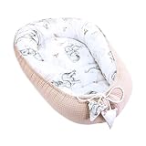 Babynest Neugeborene Nestchen Baby 90x50 cm - Kokon Handmade zweiseitig aus...