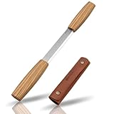 BeaverCraft DK2s Zugmesser mit Lederscheide, Holzbearbeitungswerkzeug, 10,9...