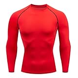 2026 Neu Herren Fitness Langarm Laufsport T-Shirt Männer Thermo Muscle...