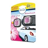 Febreze Autolufterfrischer Duo-Pack Blütenhauch, 2x2ml, entfernt selbst...