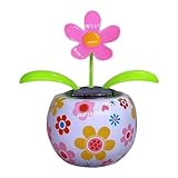 Wackelfigur Blume, 14cm Solar Tanzende Blume Solarblume Wackelblume Solar...