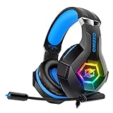 Ozeino Gaming Headset for PS4 PS5 PC,PS4 Headset with Microphone 3D...