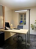 LiLaTec LED Büro Stehlampe Stehleuchte LINEAR Arbeitsplatz 50 Watt 5.600lm...