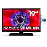 MEDION 47 cm (19 Zoll) HD Fernseher mit DVD-Player (perfekt für Camping...