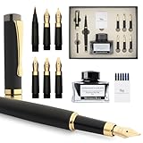 Wordsworth & Black Kalligraphie-Stiftset, inklusive Tintenfass, 6...