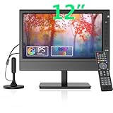 ZOSHING Tragbarer Fernseher,12-Zoll HD 1080P IPS TV,Digital DVB-T2 Tuner...