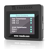 Treedix USB-Kabeltester, 2,4-Zoll-Farbdisplay USB-C-Kabeltester,USB-Tester...