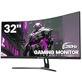 CRUA 32 Zoll Curved Ultrawide Gaming Monitor, 4K, 60Hz,1ms, IPS, HDR 10,...