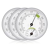 3 Stück Hygrometer Thermometer:2in1 Präzisions Thermo-Hygrometer...