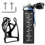 Kapsuen Flaschenhalter Fahrrad Set, Getränkehalter Fahrrad mit 610ml 700ml...