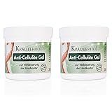 Kräuterhof® Anti Cellulite Gel Duo Set (2 x 250ml) – mit hochdosiertem...