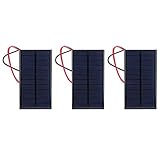 3 Stück Solarpanel DC 6V 1W Solarmodul Solarzelle Polykristallines...