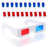 3D-Brille, 10 Paar Papier-Stereo Brillen, rote und Blaue Linsen...