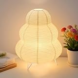 Reispapier Lampenschirm, Papier Tischlampe Weiß Nachttischlampe Stehlampe...