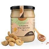 Eat Goodie Cashew- und Macadamia-Mus - 450g - Cremiges Nussmus - geröstete...