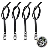 4 Stück Fahrrad Pedale Clips Einstellbare Zehenriemen,Adjustable Fahrrad...